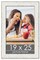 Ornate White Picture Frame - UV Acrylic, Foam Board Backing, Hanging Hardware